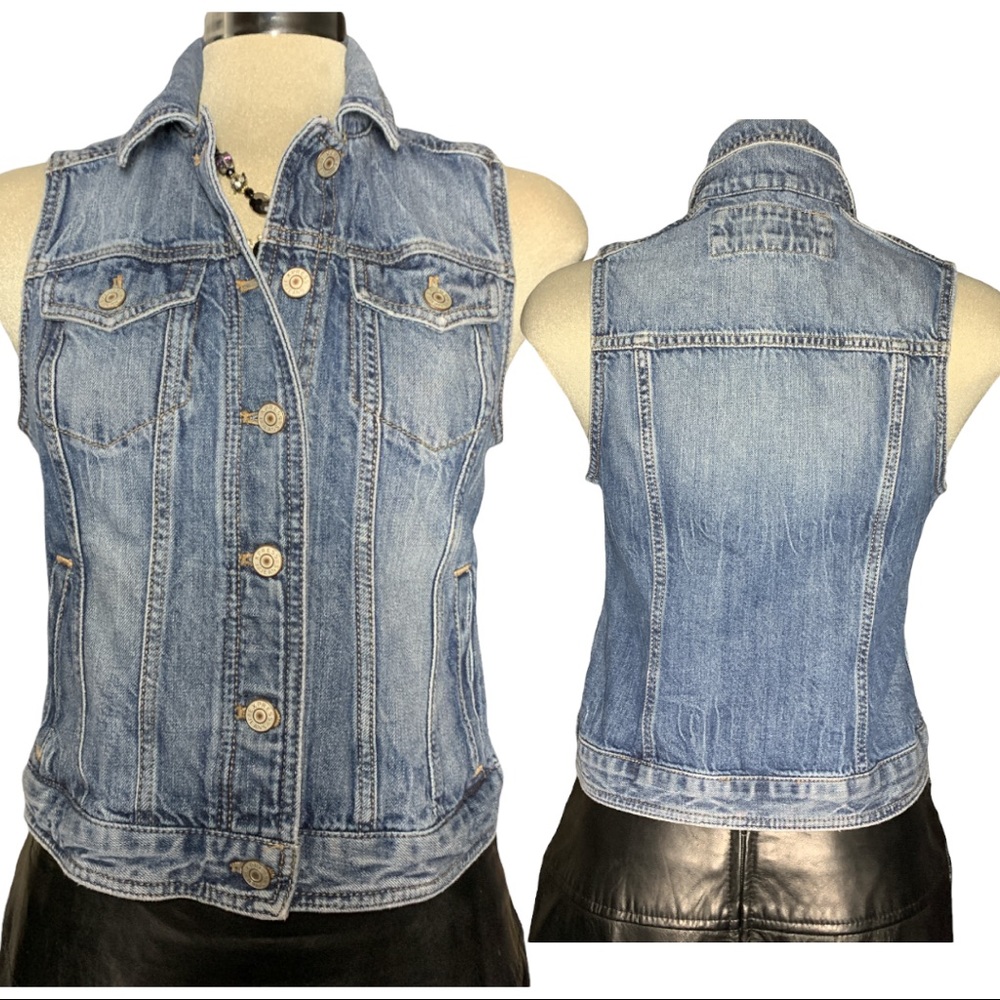ExPRESS JEANS BlueJeans Jacket Vest  Size SP